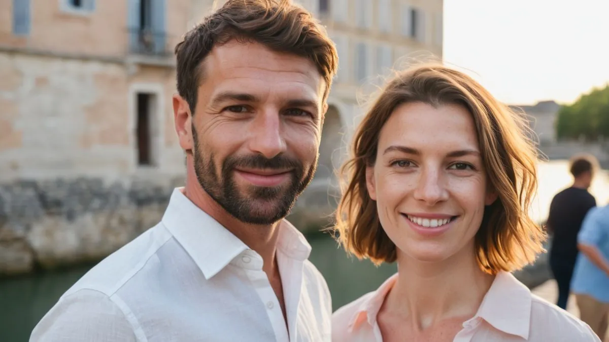 Faire des rencontres près de chez soi Premier rendez-vous près de chez soi : homme et femme célibataires au bord de l'eau