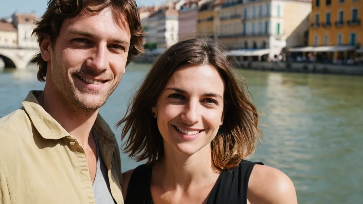 Rencontre entre célibataires à Paris : un homme et une femme au bord de l'eau