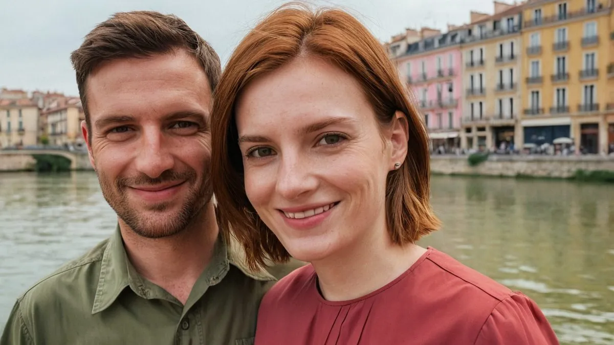 Rencontre amoureuse près de chez soi Premier rendez-vous près de chez soi : homme et femme célibataires au bord de l'eau
