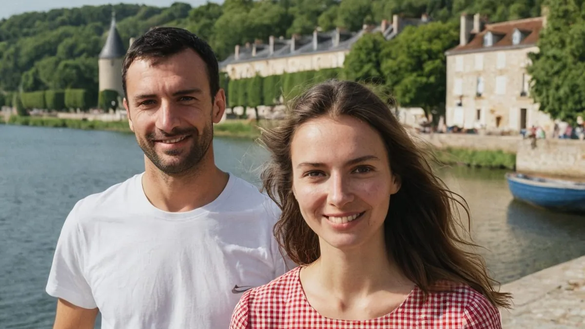 Célibataires qui font connaissance près de chez soi, au bord de l'eau